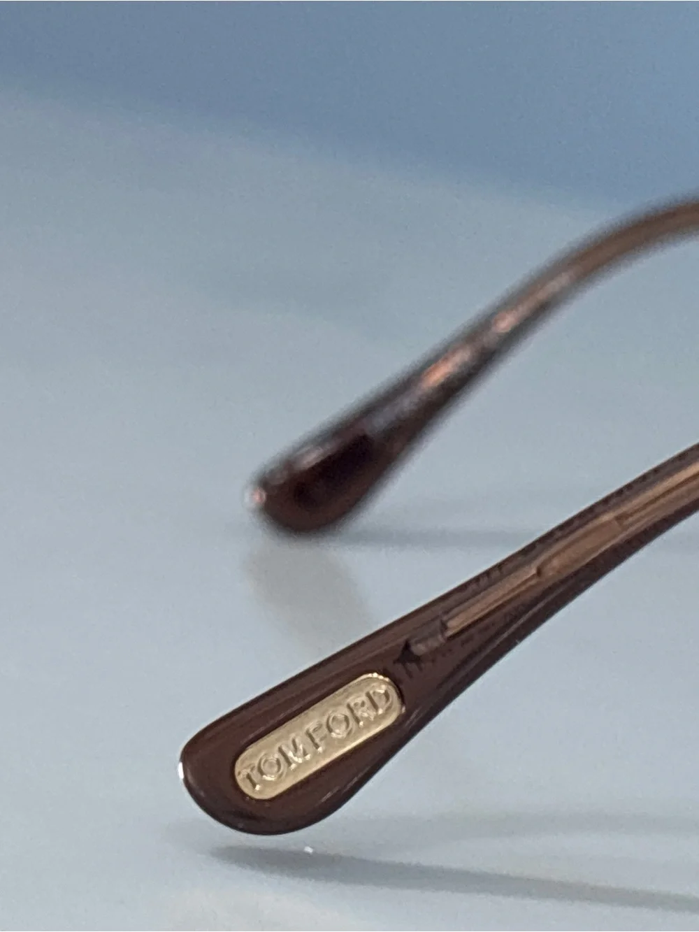 Tom Ford TF5510 045 Cat Eye Glasses Frames Shiny Light Brown Gold